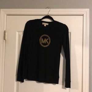 Michael Kors Logo Long-Sleeved Tee